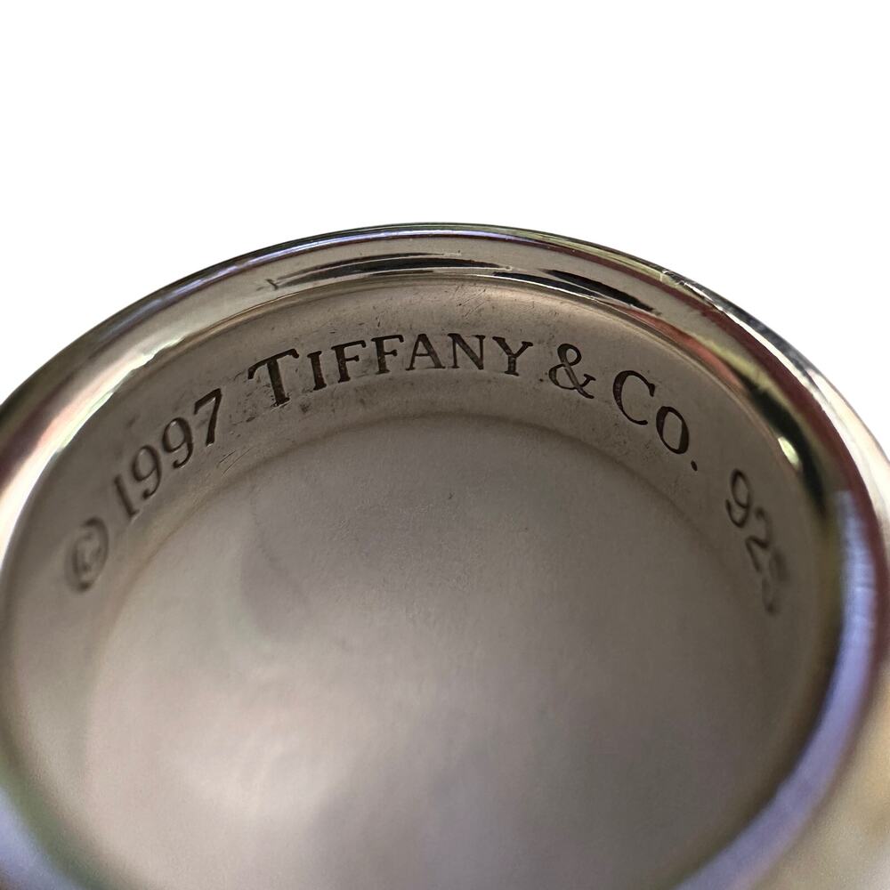 Tiffany & Co Thick 1837 Sterling Silver Ring - Size 5 - Picture 7 of 11
